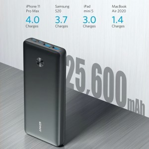 Powerbank Anker PowerCore III Elite, 25600mAh, 87W, QC + PD, Fekete A1291H11-3