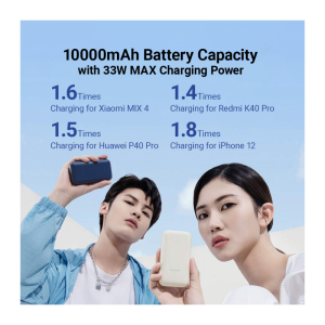 Powerbank Xiaomi Pocket Edition Pro, 10000mAh, 33W, QC + PD, Éjféli Kék BHR5785GL-3