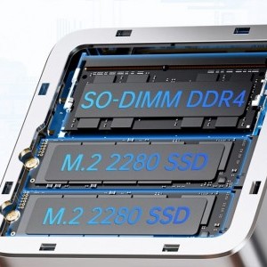 GMK MiniPC G10 - AMD Ryzen 5 3500U - 16 GB RAM + 1 TB SSD-10