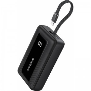 Powerbank Anker Zolo, 20000mAh, 30W, QC + PD, Fekete A1689011