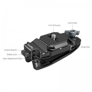 Smallrig 5053 Camera Clip with Quick Release Mount Plate Kit-1