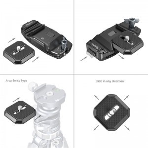 Smallrig 5053 Camera Clip with Quick Release Mount Plate Kit-4