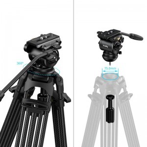 Smallrig 5443 FSD14 Freespeed Heavy-Duty Carbon Fiber Tripod-2