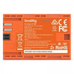 Smallrig 5407 Camera Battery for Canon LP-E6P Orange-3