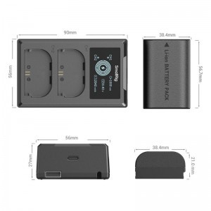 Smallrig 5409 Camera Battery and Charger Kit for Canon LP-E6P-4