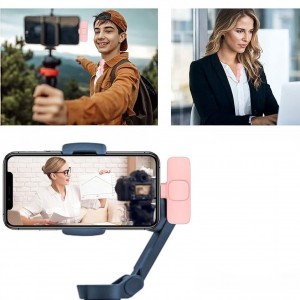 Vezeték nélküli lavalier mikrofon Lightning (iPhone) 2 darab a készletben, K1 rózsaszín szélvédővel-8