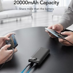 VEGER powerbank 20 000 mAh PD QC3.0 2A 20W L20S (VP2039PD / W2039PD) fekete-17