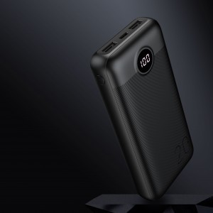 VEGER powerbank 20 000 mAh PD QC3.0 2A 20W L20S (VP2039PD / W2039PD) fekete-19