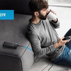 VEGER powerbank 20 000 mAh PD QC3.0 2A 20W L20S (VP2039PD / W2039PD) fekete-3