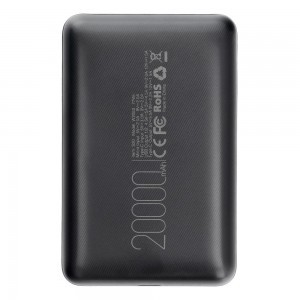 VEGER powerbank 20 000 mAh PD QC3.0 2A 22,5W S20 (W2053) fekete-16