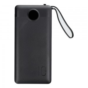 VEGER powerbank 10 000 mAh beépített kábelekkel Micro USB / Type C / Lightning C10 (W1116) fekete-5