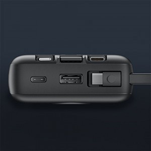 VEGER powerbank 20 000 mAh beépített kábelekkel Micro USB / Type C / Lightning C20 (W2047) fekete-11