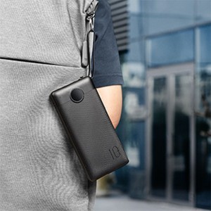 VEGER powerbank 20 000 mAh beépített kábelekkel Micro USB / Type C / Lightning C20 (W2047) fekete-2