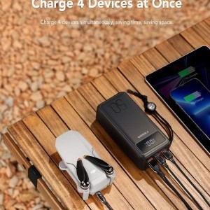 VEGER powerbank 50 000 mAh PD QC3.0 5A 22,5W Tank Lite (W5001) fekete-18