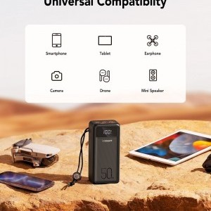 VEGER powerbank 50 000 mAh PD QC3.0 5A 22,5W Tank Lite (W5001) fekete-20