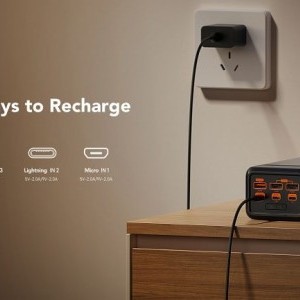 VEGER powerbank 50 000 mAh PD QC3.0 5A 22,5W Tank Lite (W5001) fekete-12