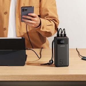 VEGER powerbank 50 000 mAh PD QC3.0 5A 22,5W Tank Lite (W5001) fekete-4