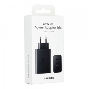Samsung Trio hálózati töltő adapter 65W fekete (EP-T6530NBE)-3