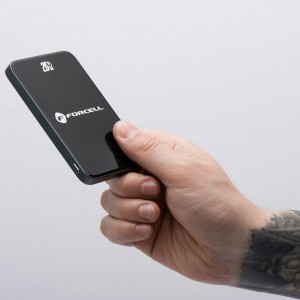 FORCELL F-ENERGY F5K8 Szuper Vékony powerbank MagSafe-kompatibilis PD3.0 QC4.0 15W 5000 mAh fekete-7