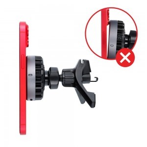 FORCELL F-GRIP Cool Mag autós telefontartó Cold Protect hűtési technológiával és Qi2 15W vezeték nélküli töltéssel, kompatibilis a MagSafe-fel, fekete-6