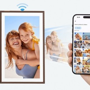 Arzopa D156 digitális képkeret (sötétbarna) 15,6