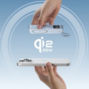 Ugreen MagFlow PB773 Magsafe powerbank 10000mAh, Qi2 25W (Szürke)-6