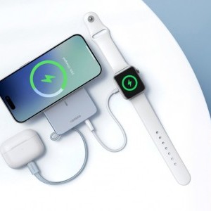 Ugreen MagFlow PB773 Magsafe powerbank 10000mAh, Qi2 25W (Szürke)-4
