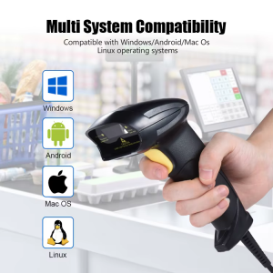 2D USB vezetékes vonalkódolvasó, QR kód olvasó YHD-8200D