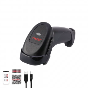 Vezeték nélküli 2D USB vezetékes vonalkódolvasó, QR kód olvasó YHD-8200D