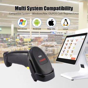 Vezeték nélküli 2D USB, vezeték nélküli vonalkódolvasó, QR kód olvasó YHD-8200DB-5