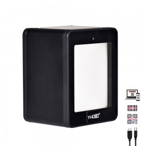 Vezeték nélküli 2D USB vonalkódolvasó, QR kód olvasó auto scann asztali YHD-9800D