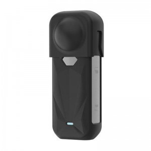PULUZ Szilikon Védőtok Lencsevédővel az Insta360 X5-höz (Fekete) tok-1