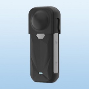 PULUZ Szilikon Védőtok Lencsevédővel az Insta360 X5-höz (Fekete) tok-4