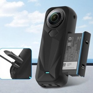 PULUZ Szilikon Védőtok Lencsevédővel az Insta360 X5-höz (Fekete) tok-5