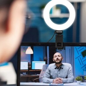 Neewer BR60 csíptethető LED körfény / asztali állvány-3