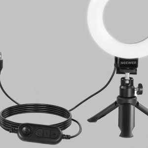 Neewer BR60 csíptethető LED körfény / asztali állvány-6