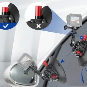 Neewer CA013 1/4 hüvelykes tapadókorongos rögzítő sportkamerákhoz (DJI Action, GoPro, Insta360)-3