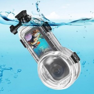 Puluz 60m Vízálló Merülő Tok Insta360 X5-hoz (Átlátszó)-1