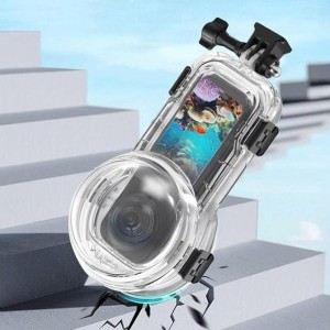 Puluz 60m Vízálló Merülő Tok Insta360 X5-hoz (Átlátszó)-4