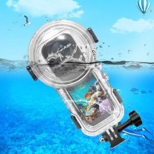 Puluz 60m Vízálló Merülő Tok Insta360 X5-hoz (Átlátszó)-6