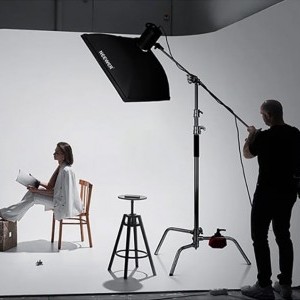 Neewer SC320 lighting C-állvány 128 cm-es alumínium lámpatartó állvány-1