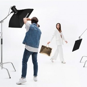 Neewer SC320 lighting C-állvány 128 cm-es alumínium lámpatartó állvány-5