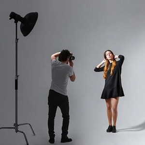 Neewer SC320 lighting C-állvány 128 cm-es alumínium lámpatartó állvány-4