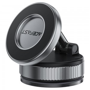 Autós tartó vezeték nélküli töltéssel (E28) - Acefast - Műszerfalra, Erős Mágnesek, 110mAh - Fém Szürke-2