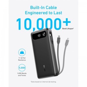 Anker PowerCore powerbank, 20000mAh, 87W, QC + PD, fekete-5