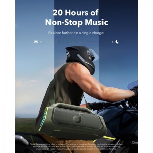 Bluetooth Hangszóró Anker Soundcore Boom 2 Plus, 140W, TWS, RGB, Vízálló, Zöld A3134061-3