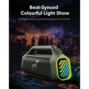 Bluetooth Hangszóró Anker Soundcore Boom 2 Plus, 140W, TWS, RGB, Vízálló, Zöld A3134061-2