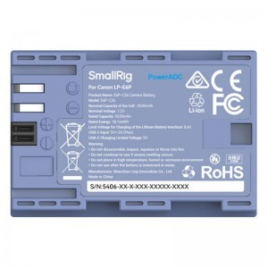 Smallrig 5406 Camera Battery for Canon LP-E6P-3