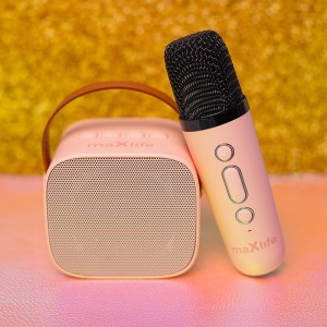 Maxlife Bluetooth karaoke hangszóró MXKS-100 rózsaszín-8