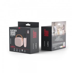 Maxlife Bluetooth karaoke hangszóró MXKS-100 rózsaszín-10